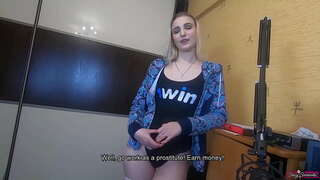 Stariji brat se ponudio da mu se sestra da zaradim nešto novca sa pomoći od njeno tijelo! Svršavanje pičkica dva puta!