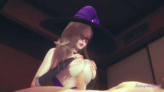 Genshin බලපෑම Hentai - දෘෂ්ටි ලීසා titjob blowjob හා විනිවිද